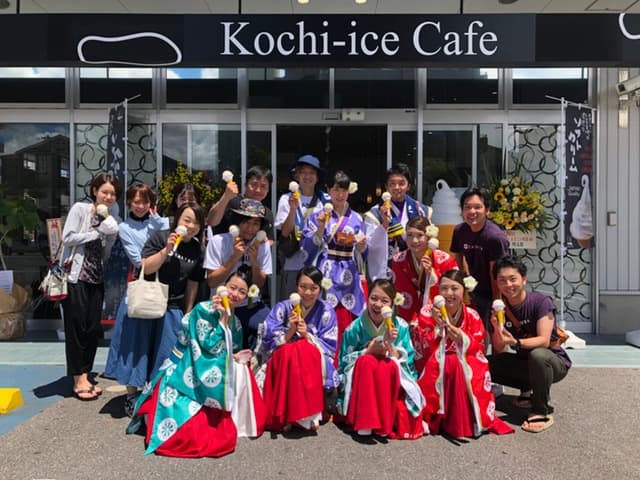 高知アイスカフェ オープン記念演舞