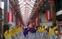高知駅前&はりまや橋商店街 演舞