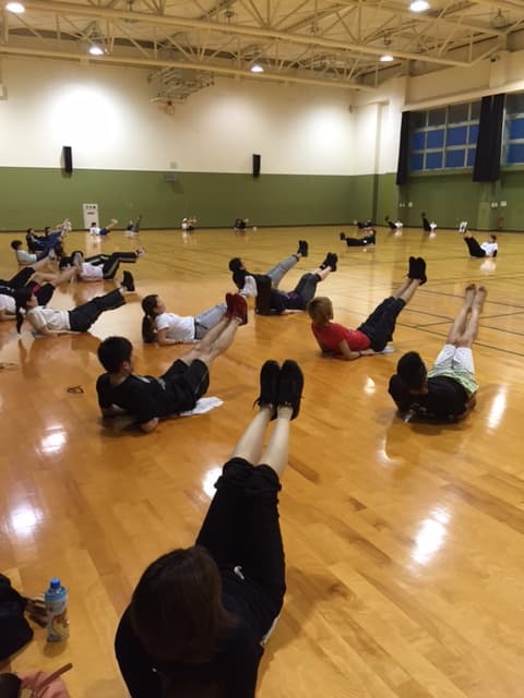 練習前の筋トレ